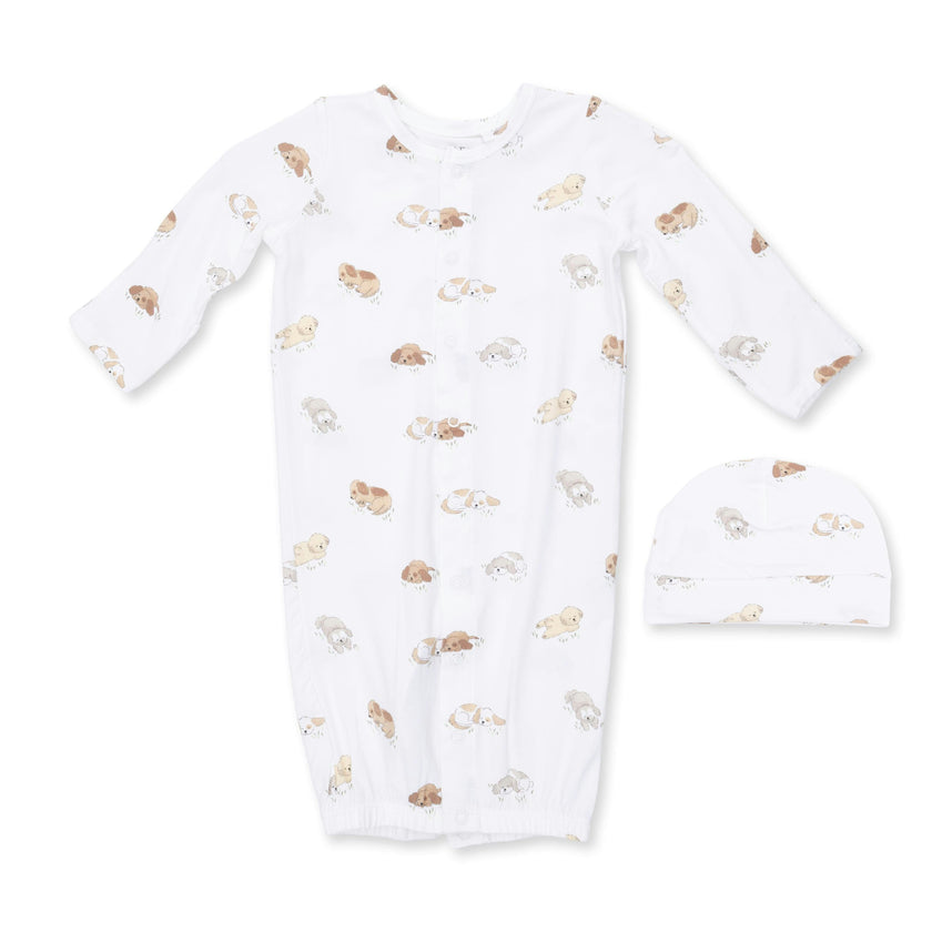 Puppy Snuggle Club - Convertible Gown and Beanie Hat