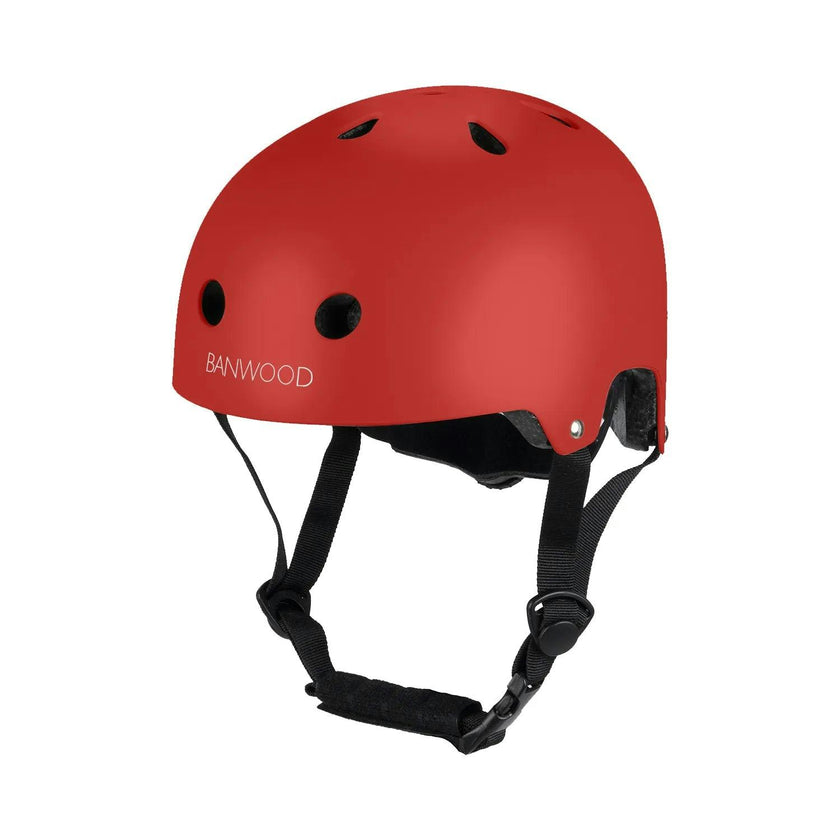 Banwood Classic Kids Bike Helmet — Matte Red