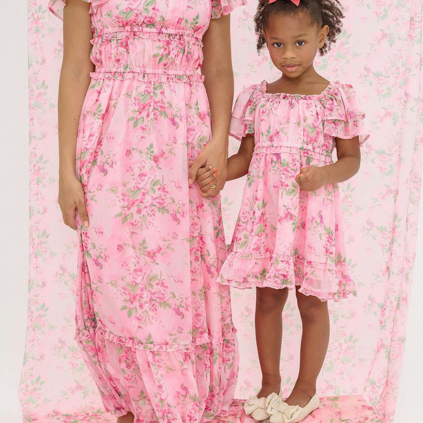Juliana Dress in Rose Trance