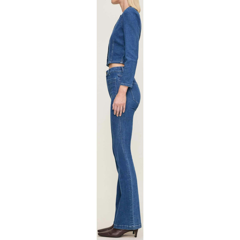 Bridget Boot High Rise Instasculpt™ 33" Jeans Blue Water