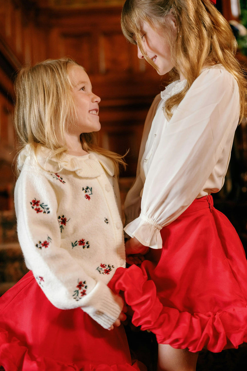 Mini Kendy Skirt in Poinsettia
