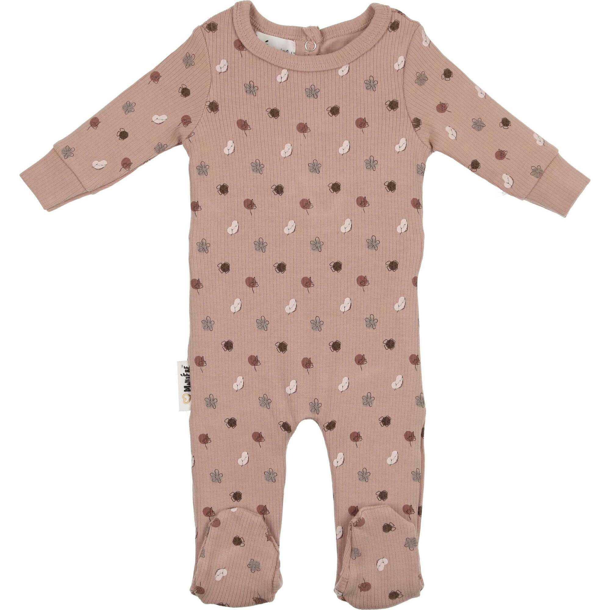 Little Leaves Long Sleeve Footie