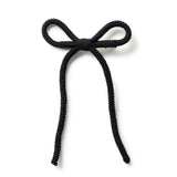Halo Luxe Juliana Textured Knit Long Tail Clip - Black