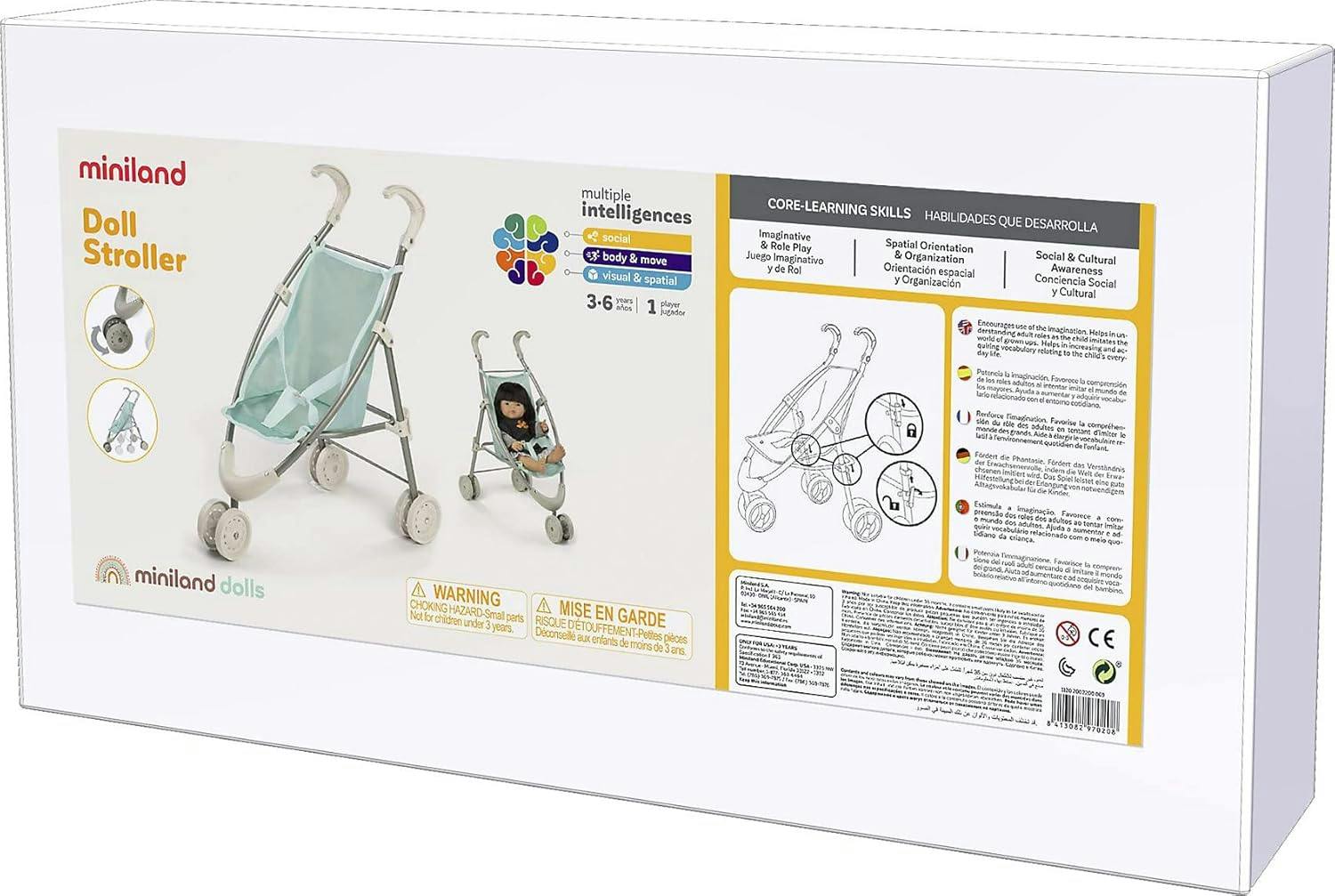 Folding Doll Stroller for Dolls up to 15