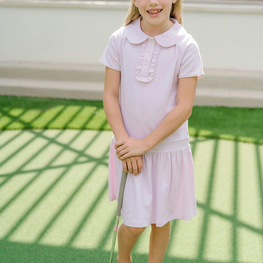 Sydney Girls' Dress Pink Stripes