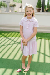 Sydney Girls' Dress Pink Stripes