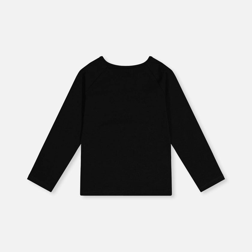 Raglan Organic Cotton T-Shirt Black