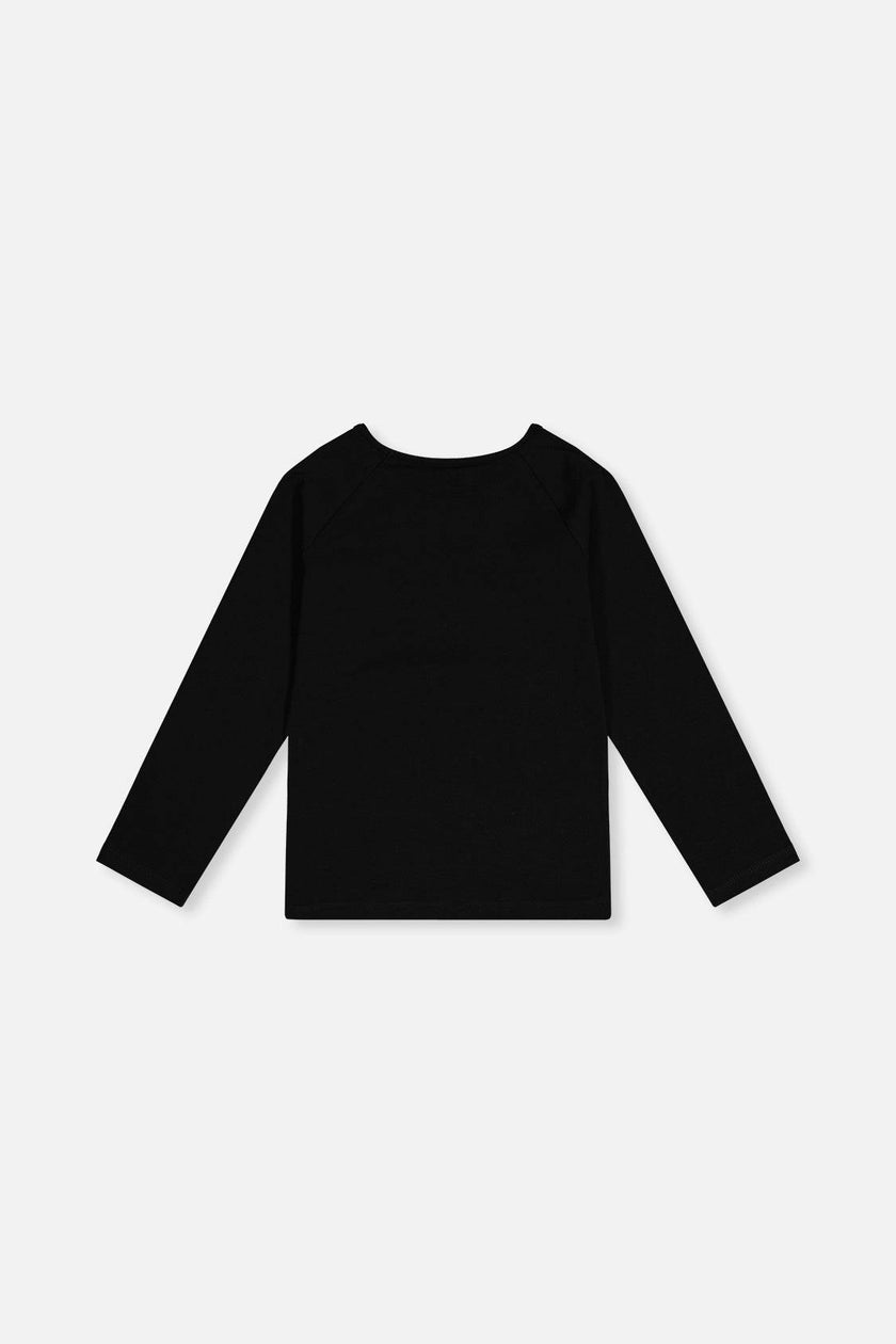 Raglan Organic Cotton T-Shirt Black