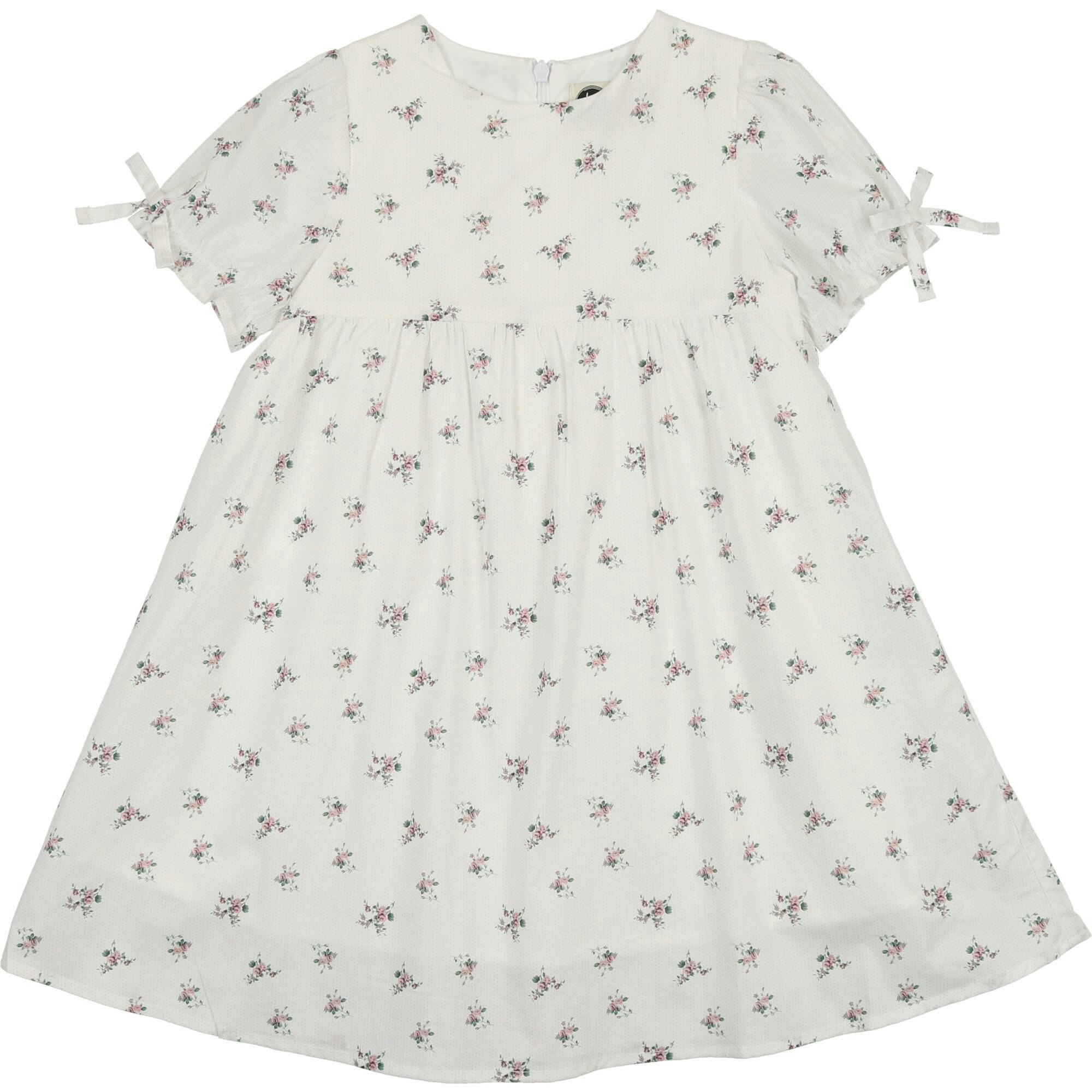 Rose Dot Short Sleeve Dress