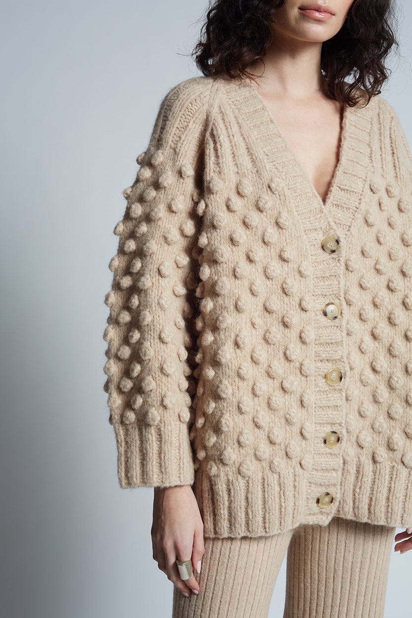 LIAN CARDI | PALE CAMEL