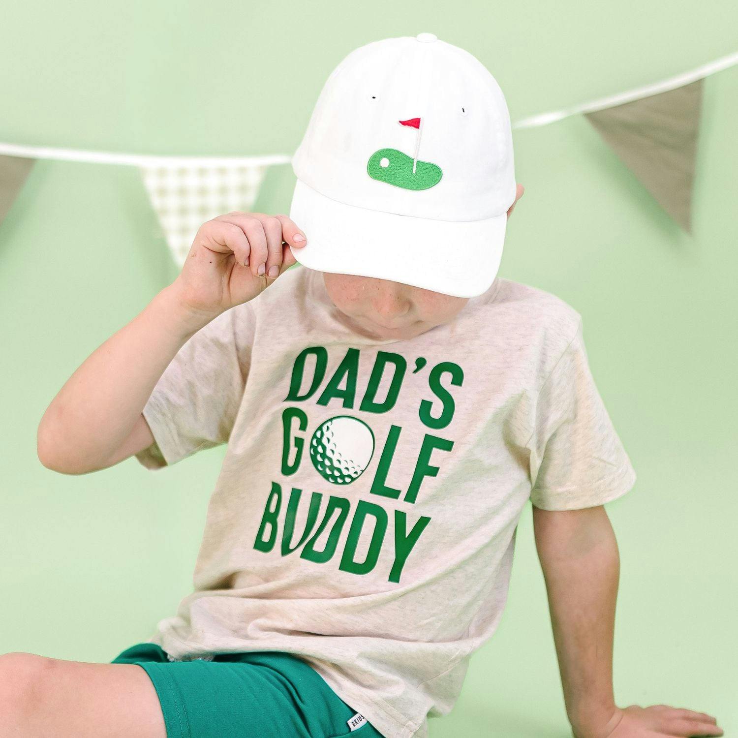 Golf Tee Front Flag Patch Baseball Hat