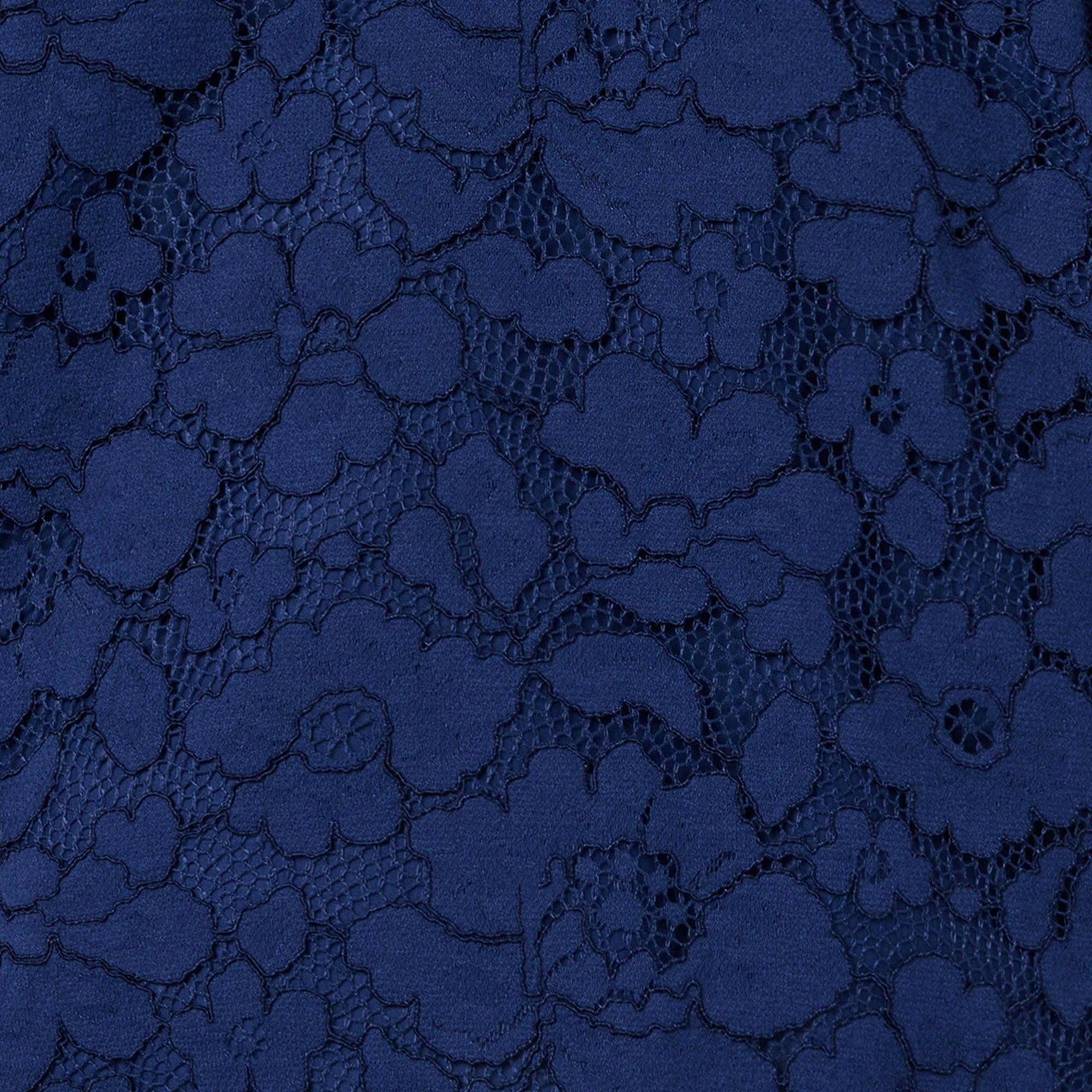 The Floral Lace Dress , blue