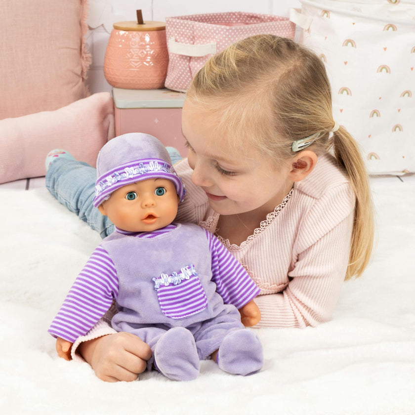 First Words Baby: Purple & Flower