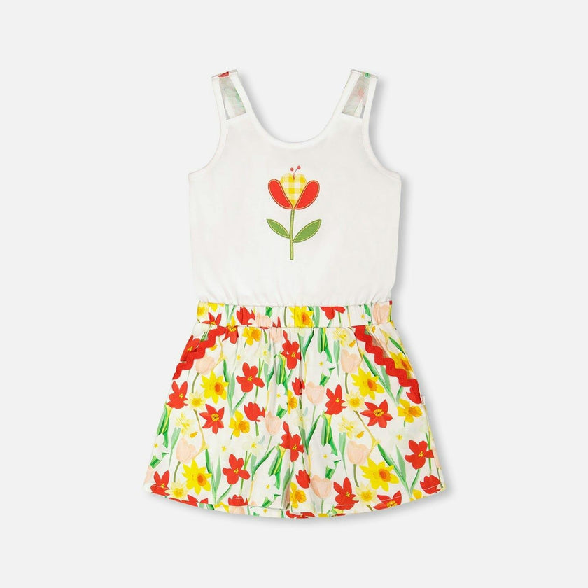 Jersey And Viscose Romper