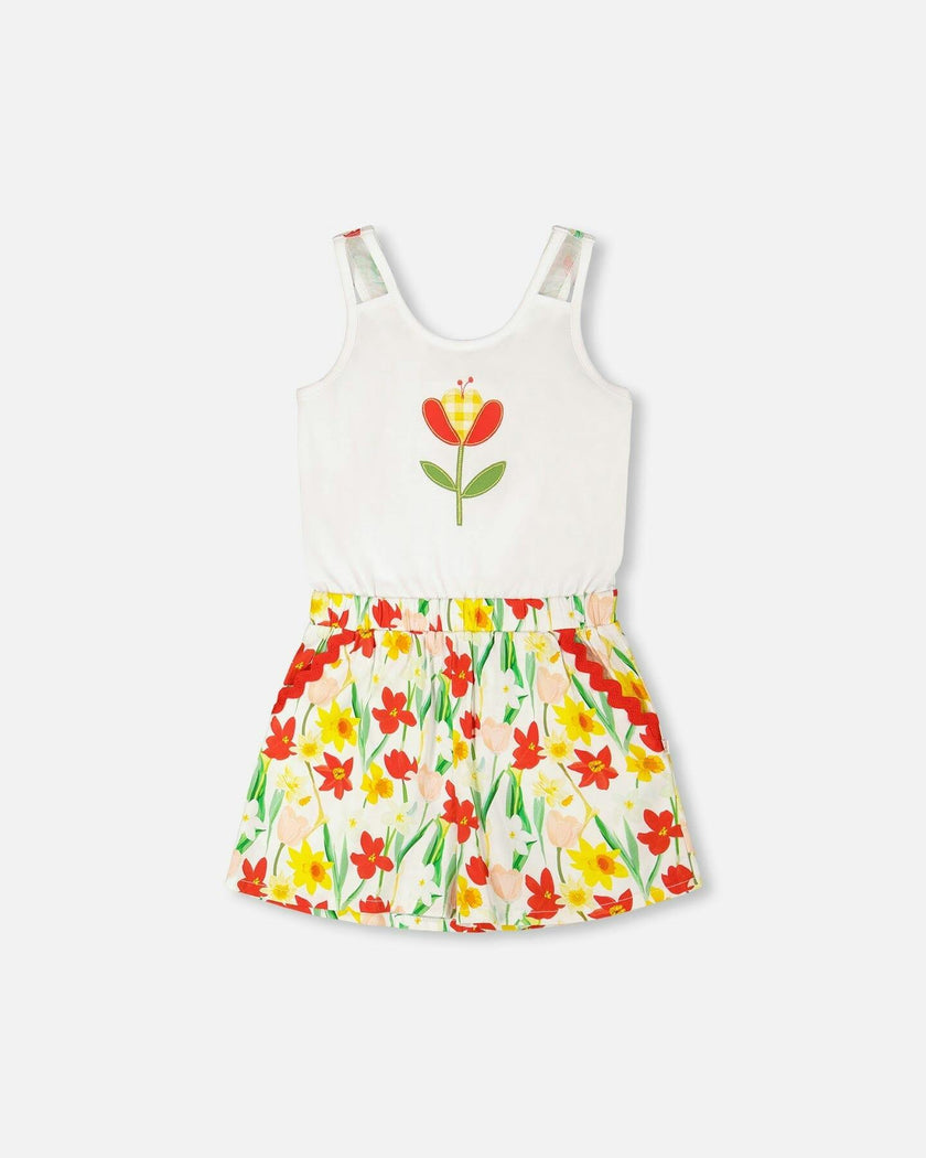 Jersey And Viscose Romper