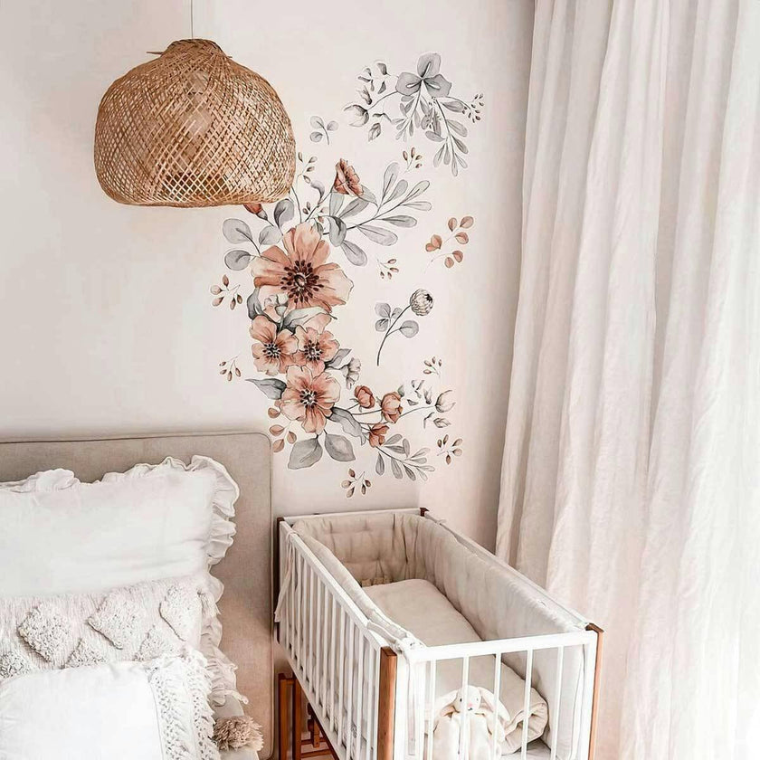 Meadow Flowers Pastel Wall Decal Set