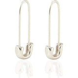 Safety Pin Hoop Earrings