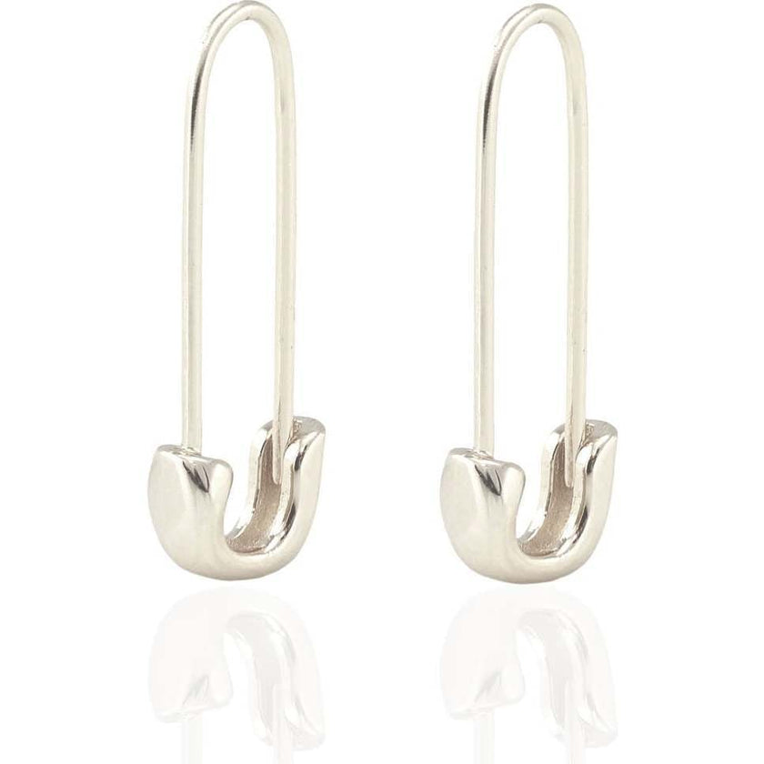 Safety Pin Hoop Earrings