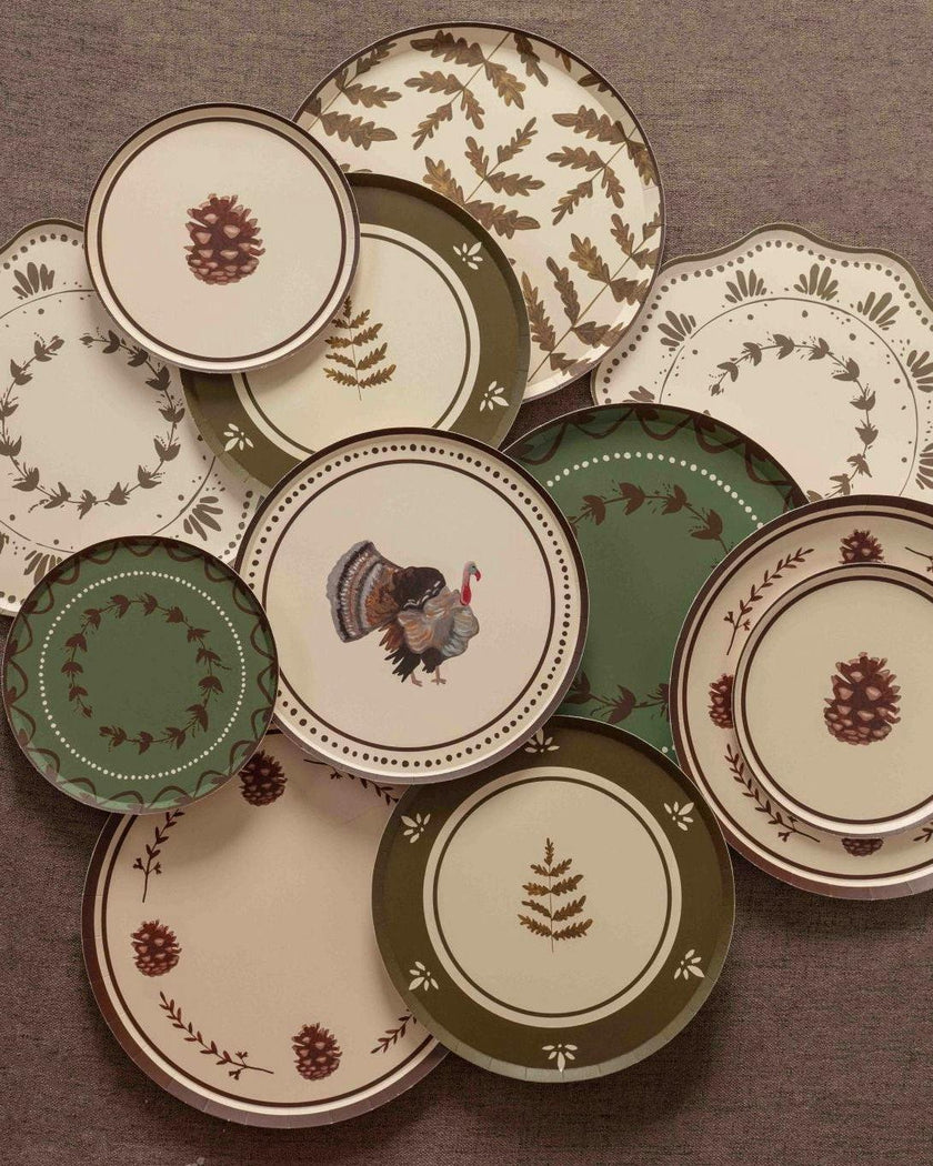 Grove Dinner Plate Set in Pinecone
