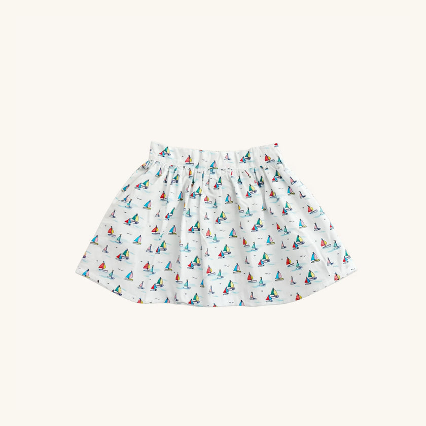 Circle Skirt in Sailboats