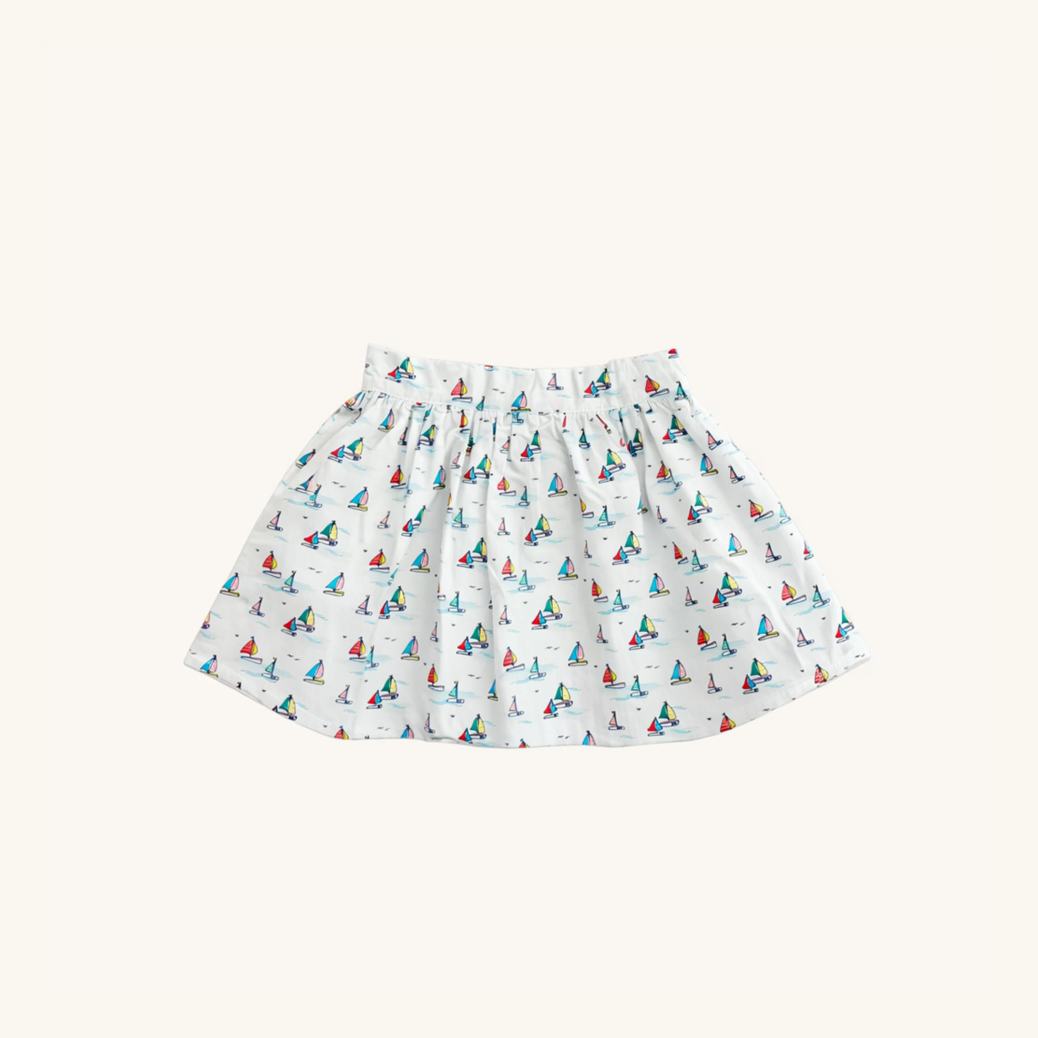 Circle Skirt in Sailboats