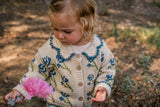 Ines Cardigan in Midnight Bloom