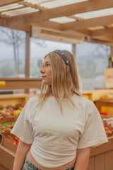 DENIM CHARMED FARMERS MARKET HEADBAND