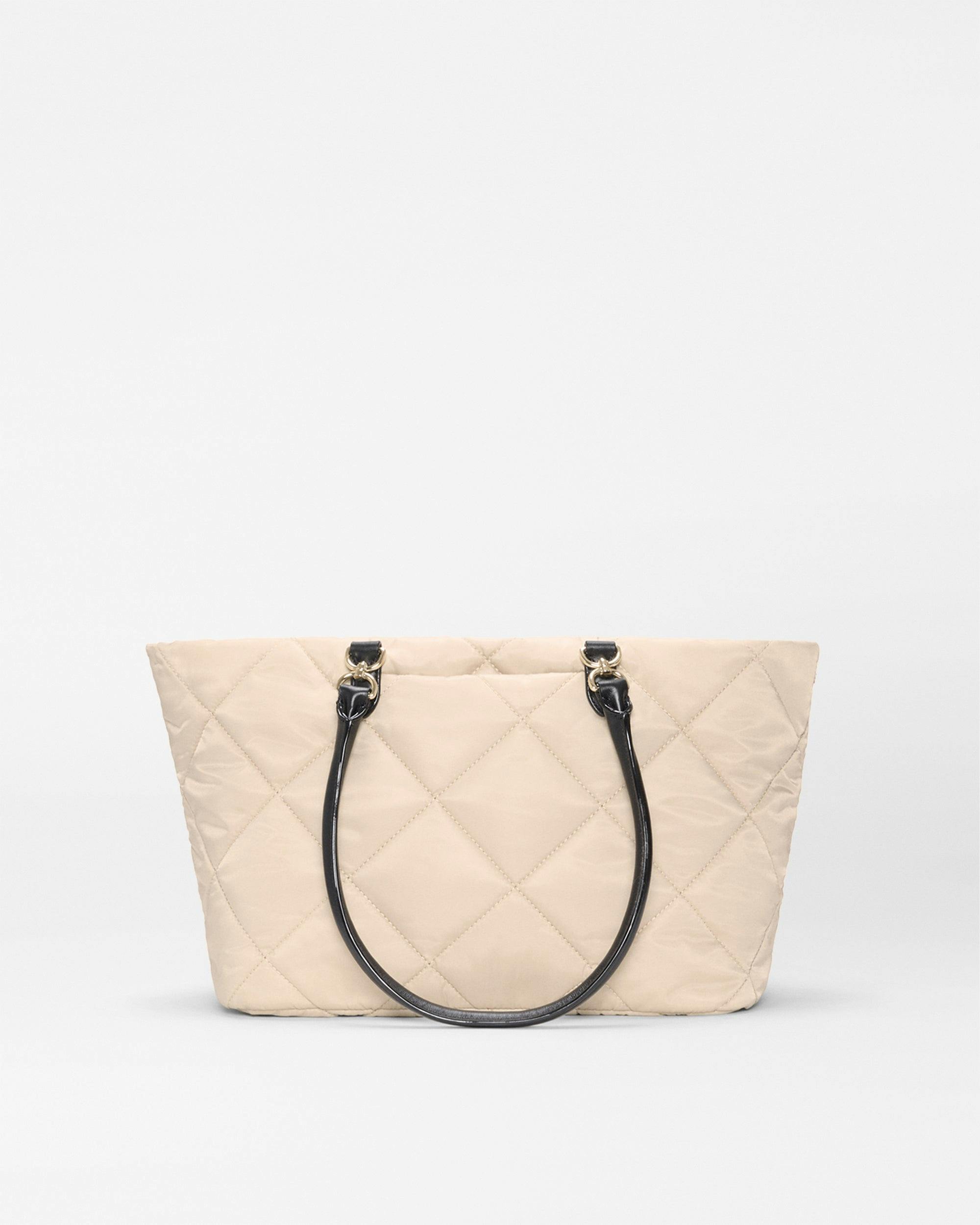 Buff/Black Medium Madison E/W Tote