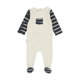 Textured Stripe Footie