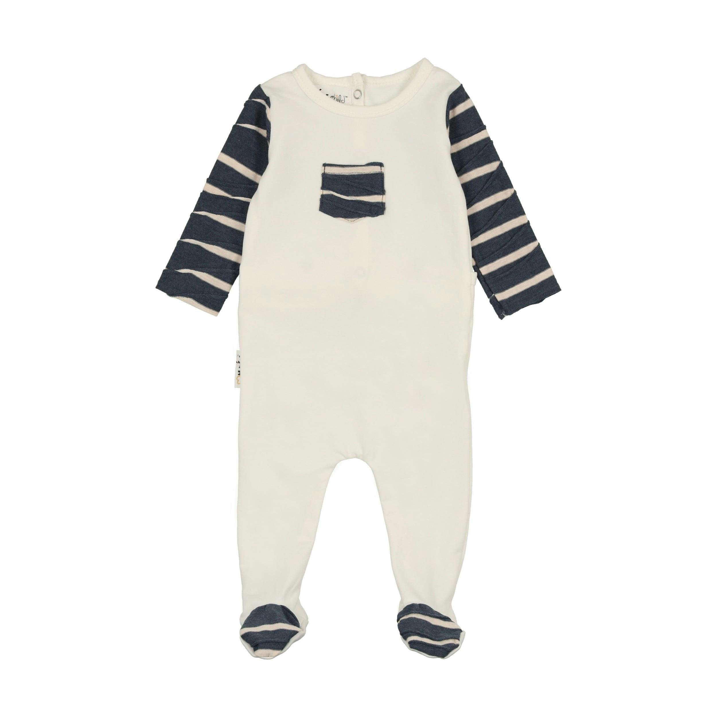 Textured Stripe Footie