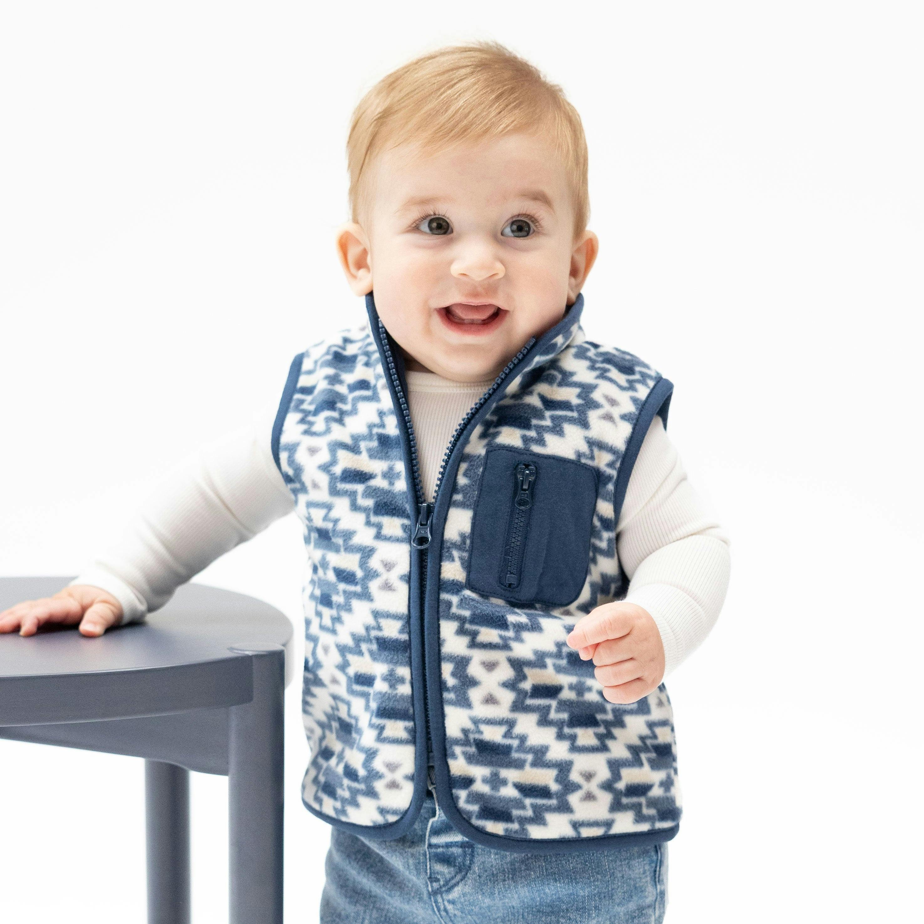 Southwest Micro Fleece - Zip Vest
