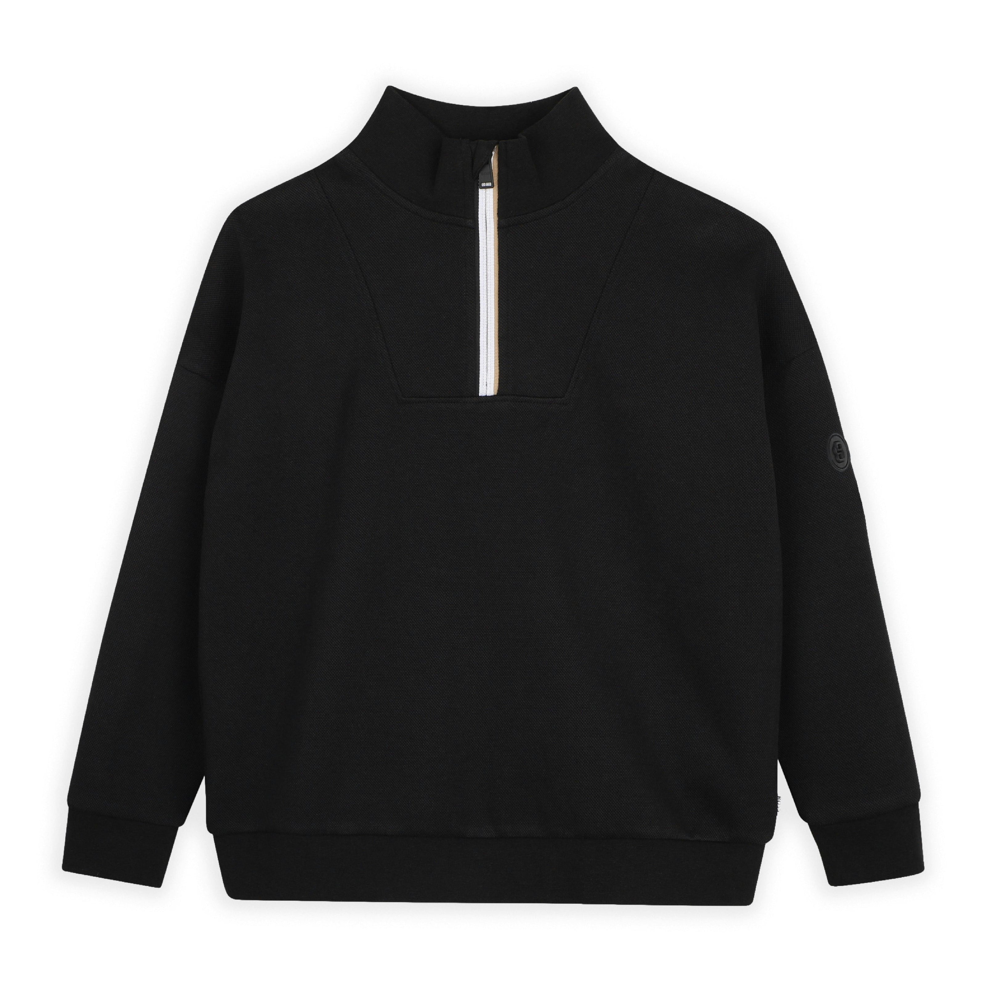 Black Half-Zip Sweatshirt