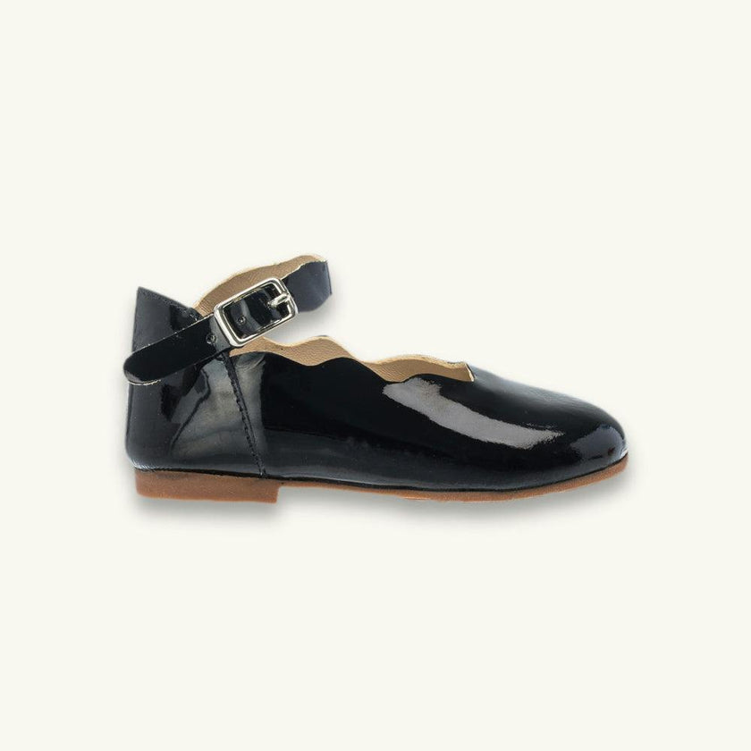 Toddler Ondina Ballet Flat | Black Leather