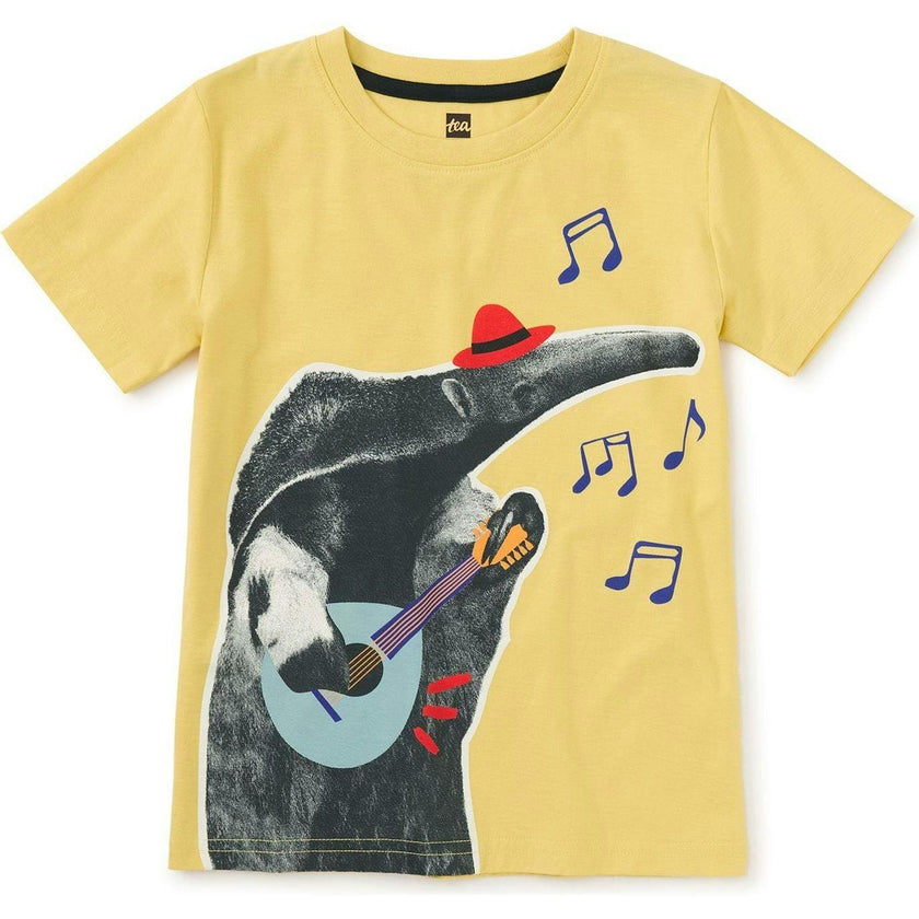 Musical Anteater Graphic Tee, Yellow