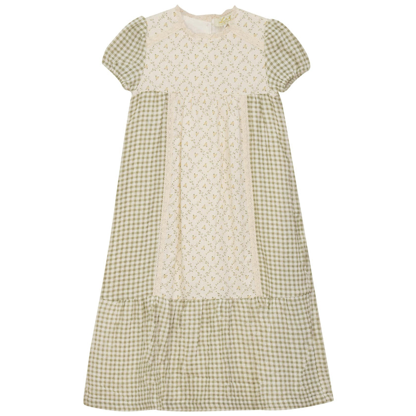 Maxi Dress with Lace Trim