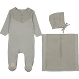 V-Knit Henley Layette Set