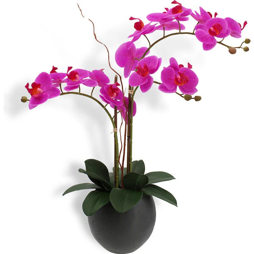 Artificial Pink Double Stem Orchid
