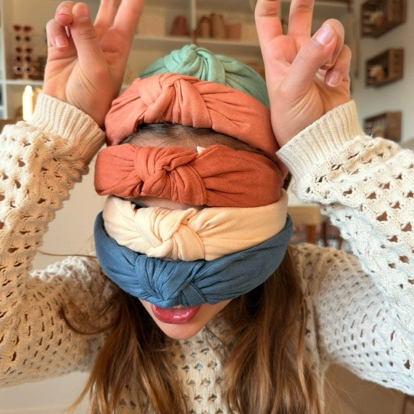 Classic Knot Headband | Organic Cotton | Sunset