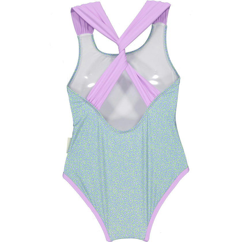 Tiny Animal Dots Swimsuit, Green
