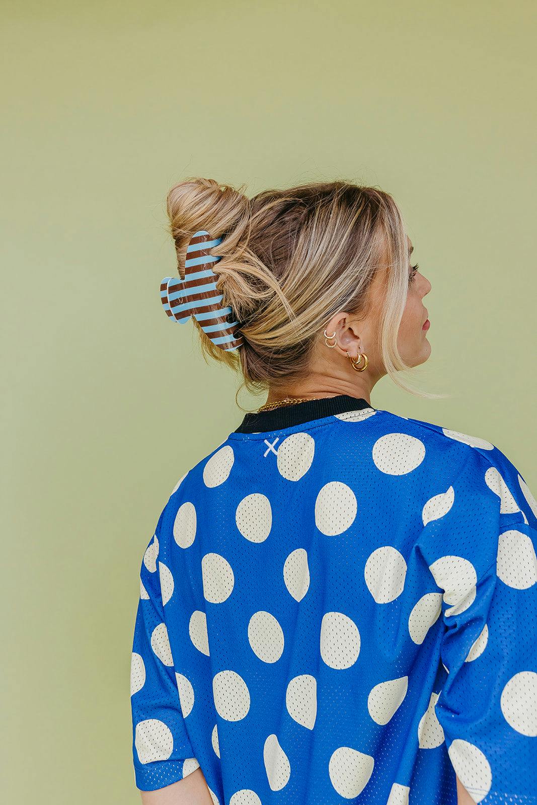 POLKA DOT & STRIPED OVERSIZED CLAWS