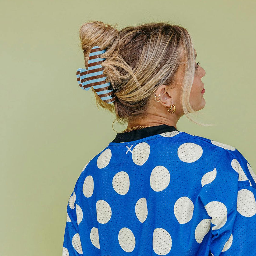 POLKA DOT & STRIPED OVERSIZED CLAWS