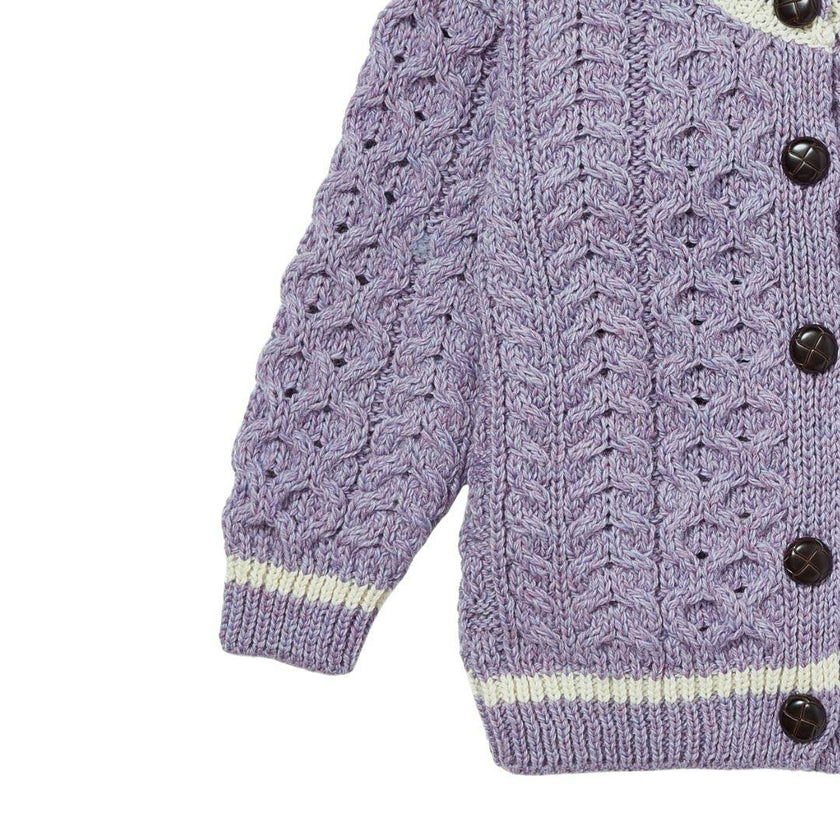 London Days Merino Cardigan - Amethyst