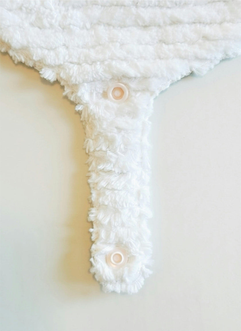 Soothe and Snap Pacifier Bib-Antique Rose