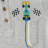 Boys Short Sleeve Polo | Race Car Graphic Pocket