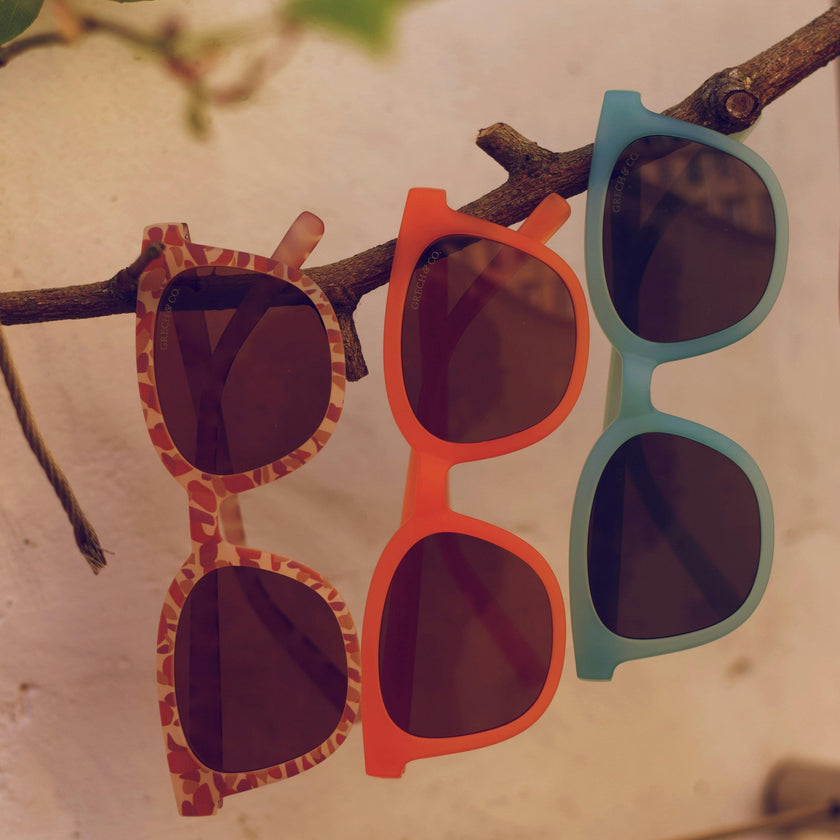 Classic Wayfarer Sustainable Sunglasses | Bio-Based · Bendable · Polarized | Child | 3-8 Y | Sienna