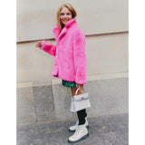 Elle Crystal Faux Fur Coat