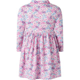 Floral Check Jersey Dress
