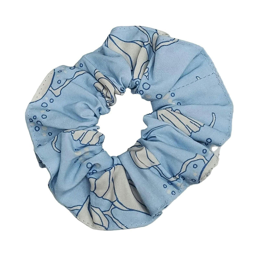 Scrunchie in Blue Shell