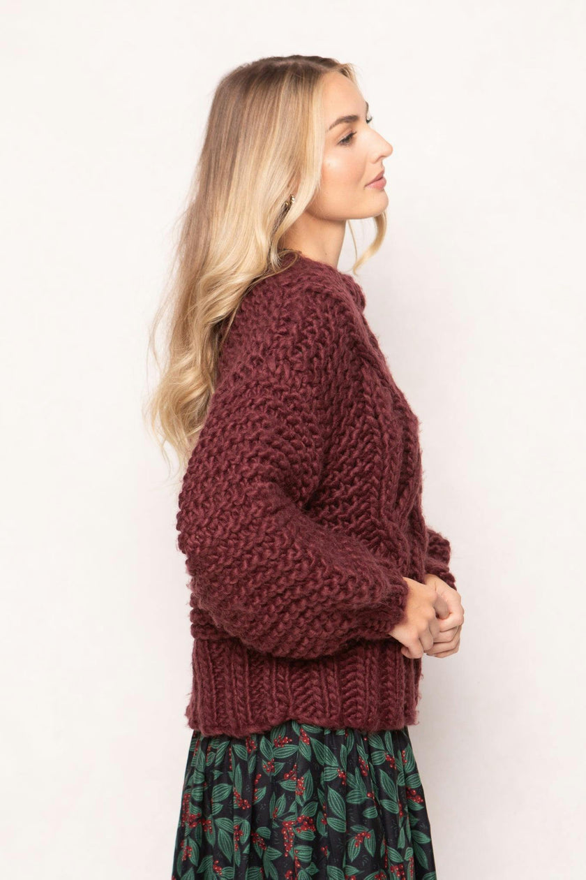 Erica Sweater in Raisin