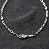 Tennis Racket Necklace